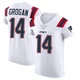 Steve Grogan ＃14 New England Patriots Elite Vapor Untouchable Jersey - Men's White