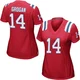 Steve Grogan ＃14 New England Patriots Game Alternate Jersey - Women's Red