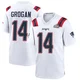 Steve Grogan ＃14 New England Patriots Game Super Bowl LX Patch Jersey - Youth White