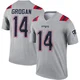 Steve Grogan ＃14 New England Patriots Legend Inverted Jersey - Youth Gray