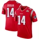 Steve Grogan ＃14 New England Patriots Legend Inverted Super Bowl LX Patch Jersey - Youth Red
