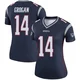 Steve Grogan ＃14 New England Patriots Legend Jersey - Women's Navy