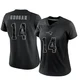 Steve Grogan ＃14 New England Patriots Limited Reflective Jersey - Women's Black