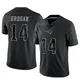 Steve Grogan ＃14 New England Patriots Limited Reflective Jersey - Youth Black