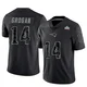 Steve Grogan ＃14 New England Patriots Limited Reflective Super Bowl LX Patch Jersey - Youth Black