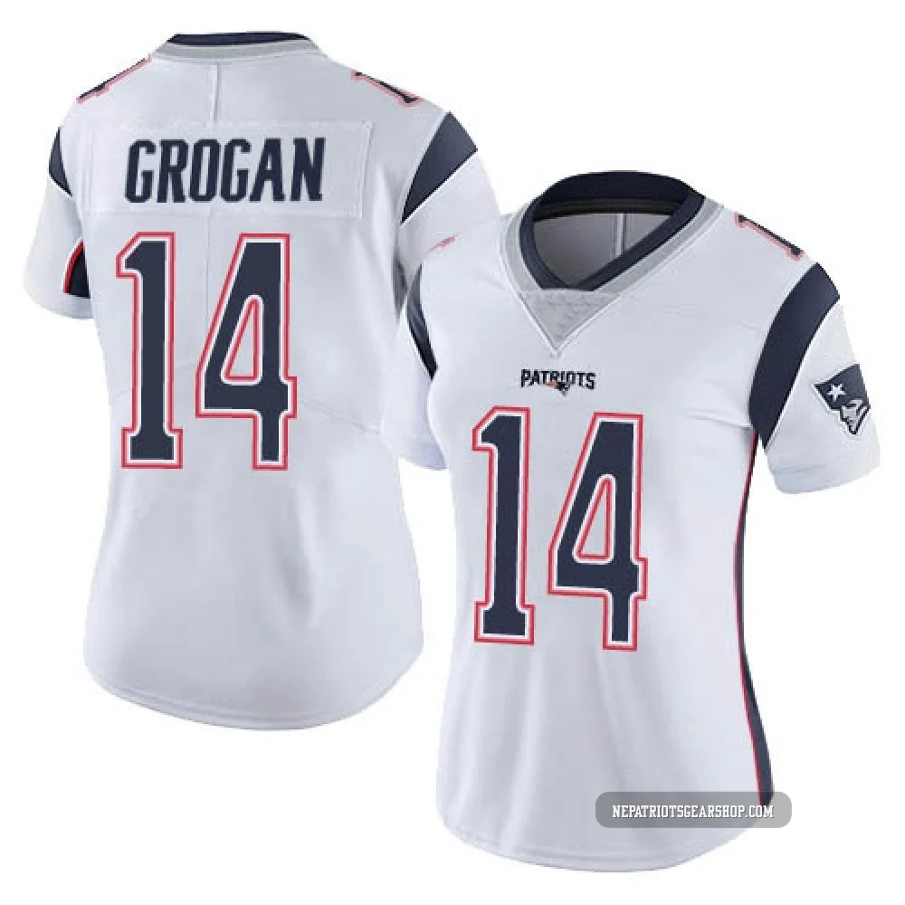Steve Grogan ＃14 New England Patriots Limited Vapor Untouchable Jersey - Women's White
