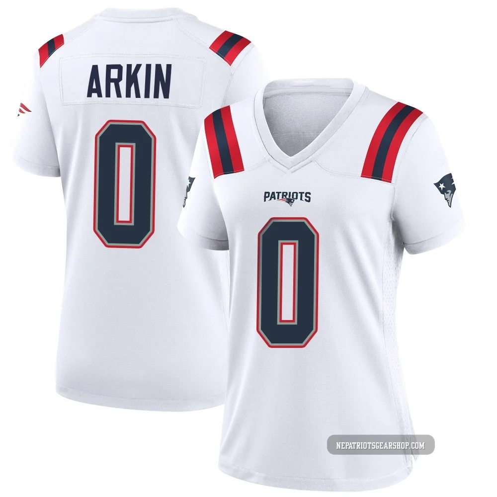 Tanner Arkin ＃0 New England Patriots Game Jersey - Women's White