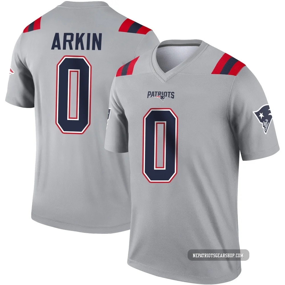 Tanner Arkin ＃0 New England Patriots Legend Inverted Jersey - Men's Gray