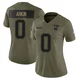 Tanner Arkin ＃0 New England Patriots Limited 2025 Salute to Service Jersey - Women's Olive