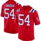 Tedy Bruschi ＃54 New England Patriots Game Alternate Super Bowl LX Patch Jersey - Men's Red