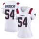 Tedy Bruschi ＃54 New England Patriots Game Jersey - Women's White