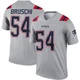 Tedy Bruschi ＃54 New England Patriots Legend Inverted Jersey - Men's Gray