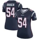 Tedy Bruschi ＃54 New England Patriots Legend Jersey - Women's Navy