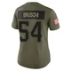 Tedy Bruschi ＃54 New England Patriots Limited 2025 Salute to Service Jersey - Women's Olive