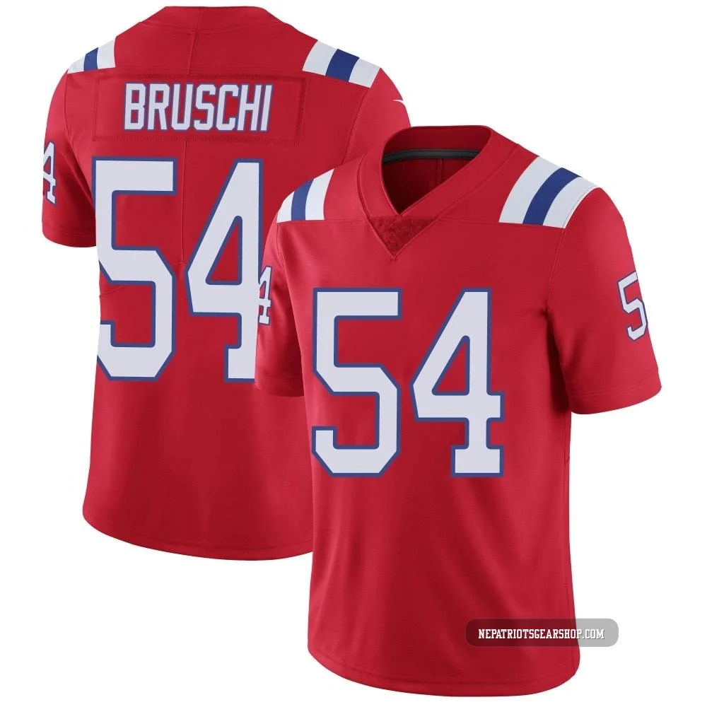 Tedy Bruschi ＃54 New England Patriots Limited Vapor Untouchable Alternate Jersey - Men's Red