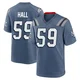 Terez Hall ＃59 New England Patriots Game Storm 2025 Rivalries Collection Jersey - Youth Blue