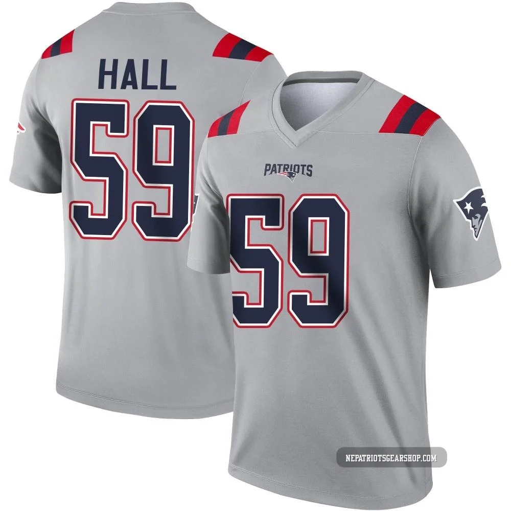 Terez Hall ＃59 New England Patriots Legend Inverted Jersey - Men's Gray