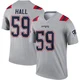 Terez Hall ＃59 New England Patriots Legend Inverted Jersey - Men's Gray