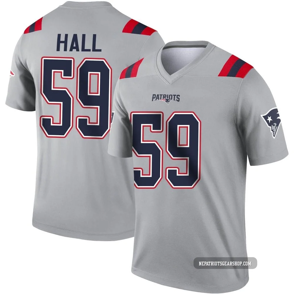 Terez Hall ＃59 New England Patriots Legend Inverted Jersey - Youth Gray