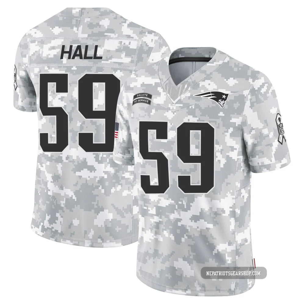 Terez Hall ＃59 New England Patriots Limited 2024 Salute to Service Jersey - Men's Arctic Camo