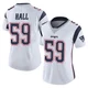 Terez Hall ＃59 New England Patriots Limited Vapor Untouchable Jersey - Women's White