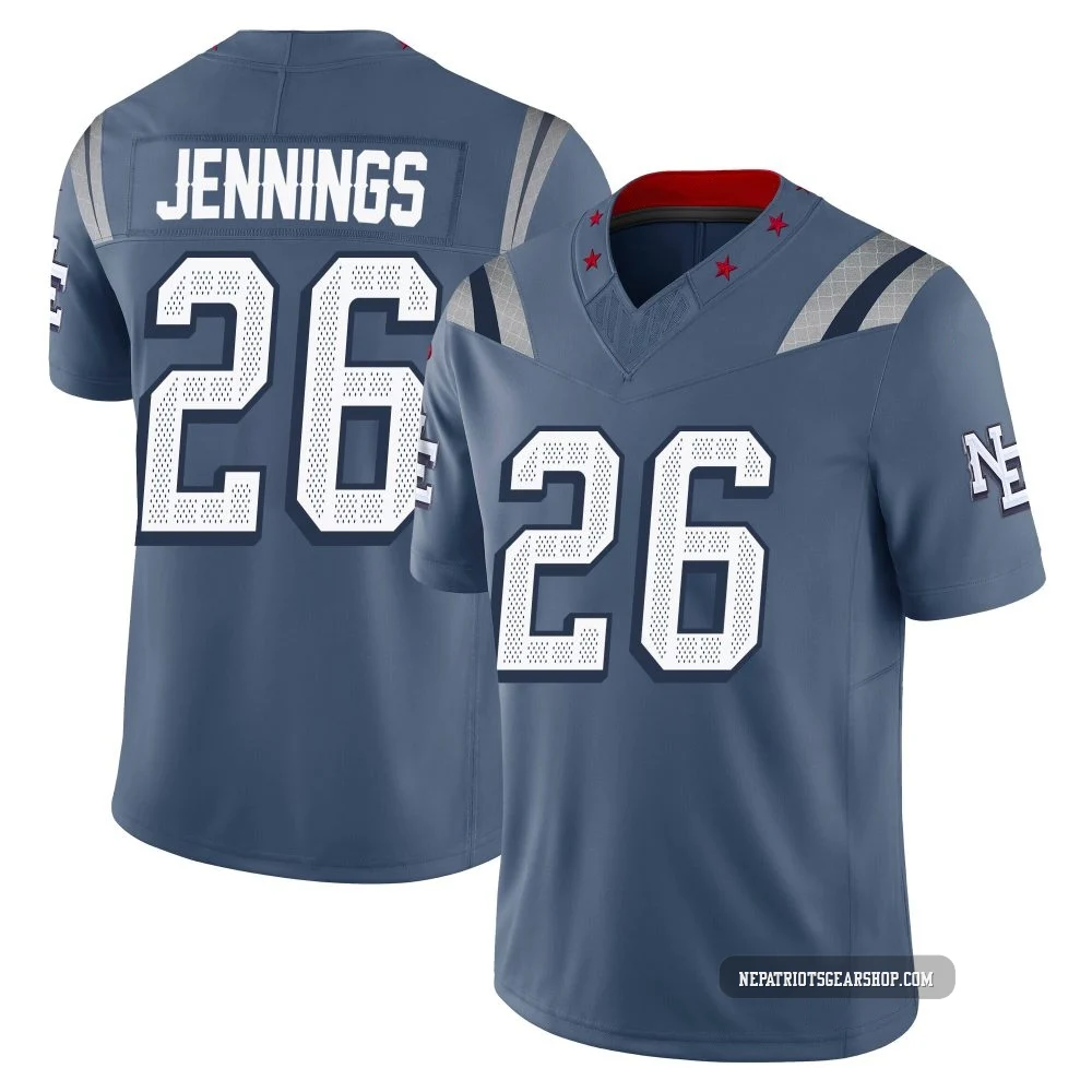 Terrell Jennings ＃26 New England Patriots Limited Storm 2025 Rivalries Collection Jersey - Youth Blue