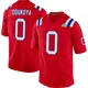 Thomas Odukoya ＃0 New England Patriots Game Alternate Super Bowl LX Patch Jersey - Men's Red
