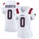 Thomas Odukoya ＃0 New England Patriots Game Jersey - Women's White
