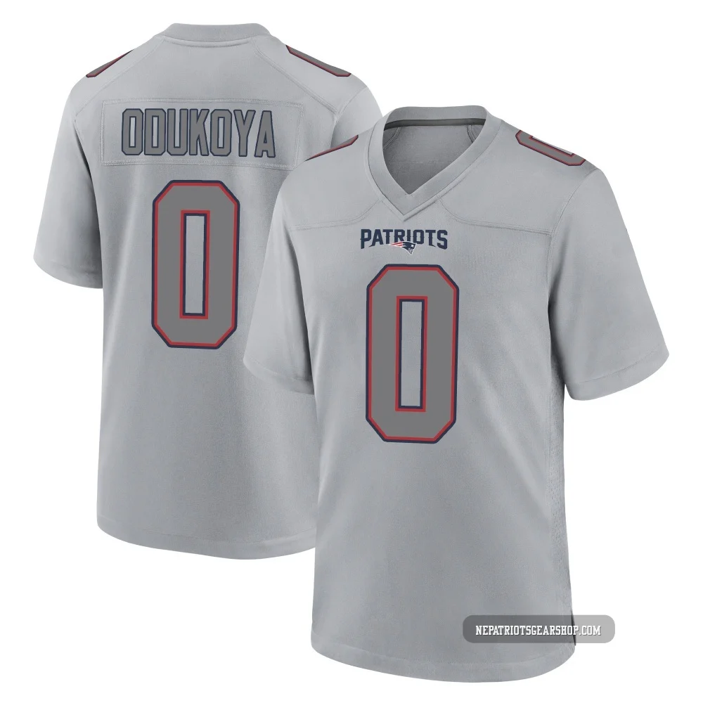 Thomas Odukoya ＃0 New England Patriots Game Silver Atmosphere Fashion Jersey - Men's