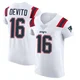 Tommy DeVito ＃16 New England Patriots Elite Vapor Untouchable Jersey - Men's White