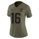Tommy DeVito ＃16 New England Patriots Limited 2025 Salute to Service Jersey - Women's Olive