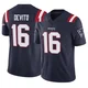 Tommy DeVito ＃16 New England Patriots Limited Vapor F.U.S.E. Jersey - Men's Navy
