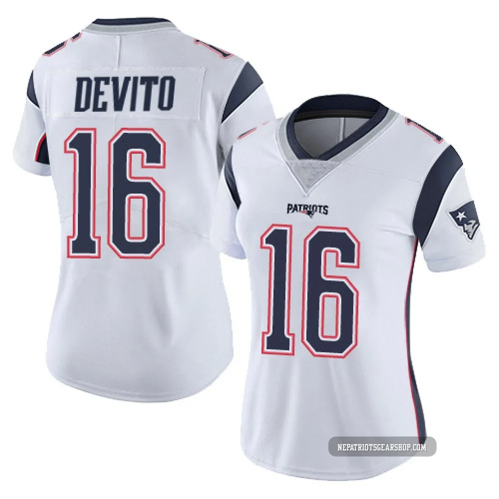 Tommy DeVito ＃16 New England Patriots Limited Vapor Untouchable Jersey - Women's White