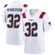 TreVeyon Henderson ＃32 New England Patriots Game Jersey - Men's White