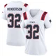 TreVeyon Henderson ＃32 New England Patriots Game Jersey - Women's White