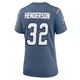 TreVeyon Henderson ＃32 New England Patriots Game Storm 2025 Rivalries Collection Jersey - Women's Blue