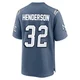 TreVeyon Henderson ＃32 New England Patriots Game Storm 2025 Rivalries Collection Jersey - Youth Blue