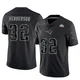 TreVeyon Henderson ＃32 New England Patriots Limited Reflective Super Bowl LX Patch Jersey - Youth Black