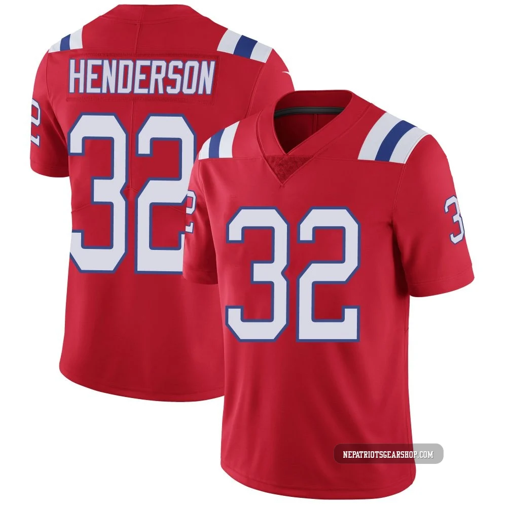 TreVeyon Henderson ＃32 New England Patriots Limited Vapor Untouchable Alternate Jersey - Youth Red