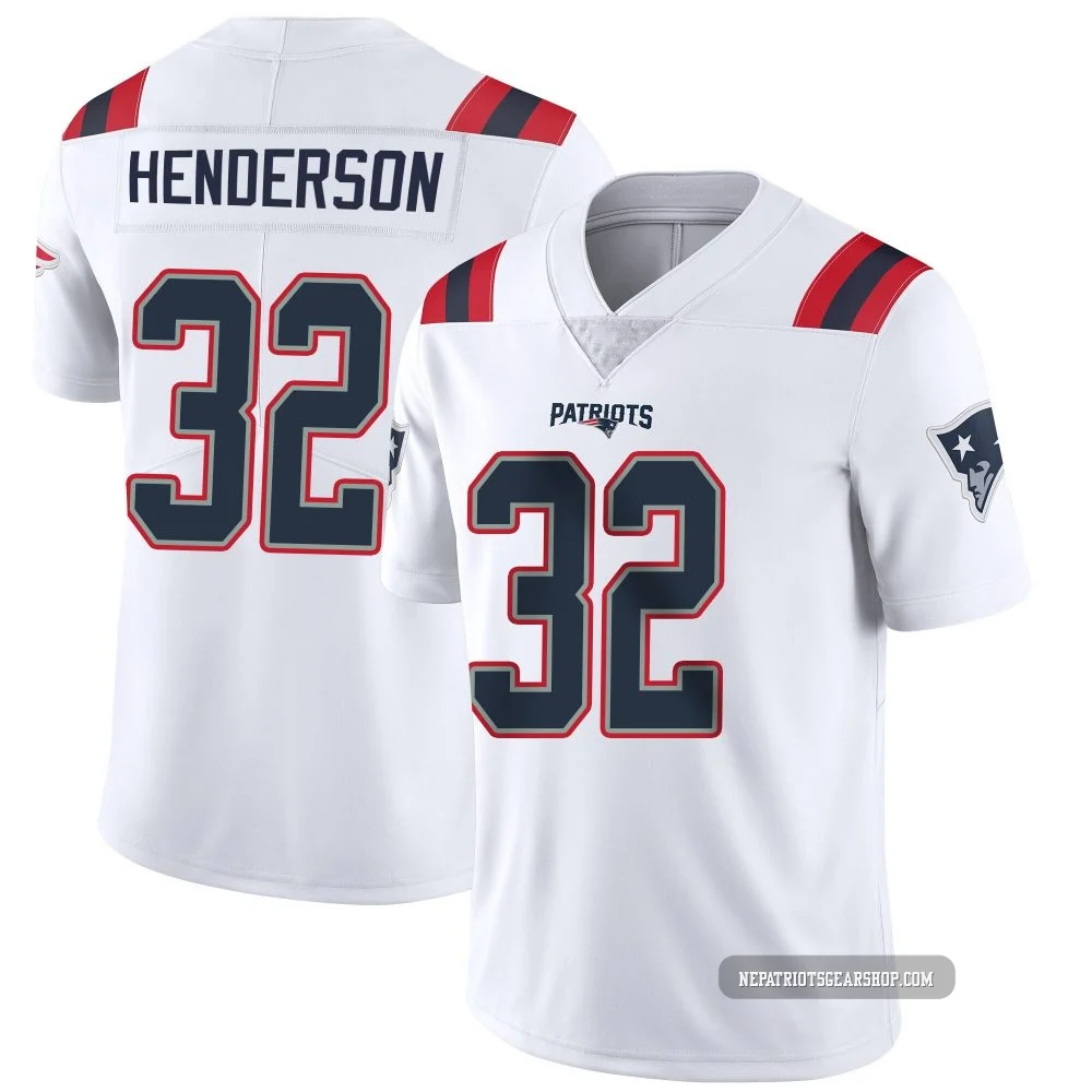 TreVeyon Henderson ＃32 New England Patriots Limited Vapor Untouchable Jersey - Men's White