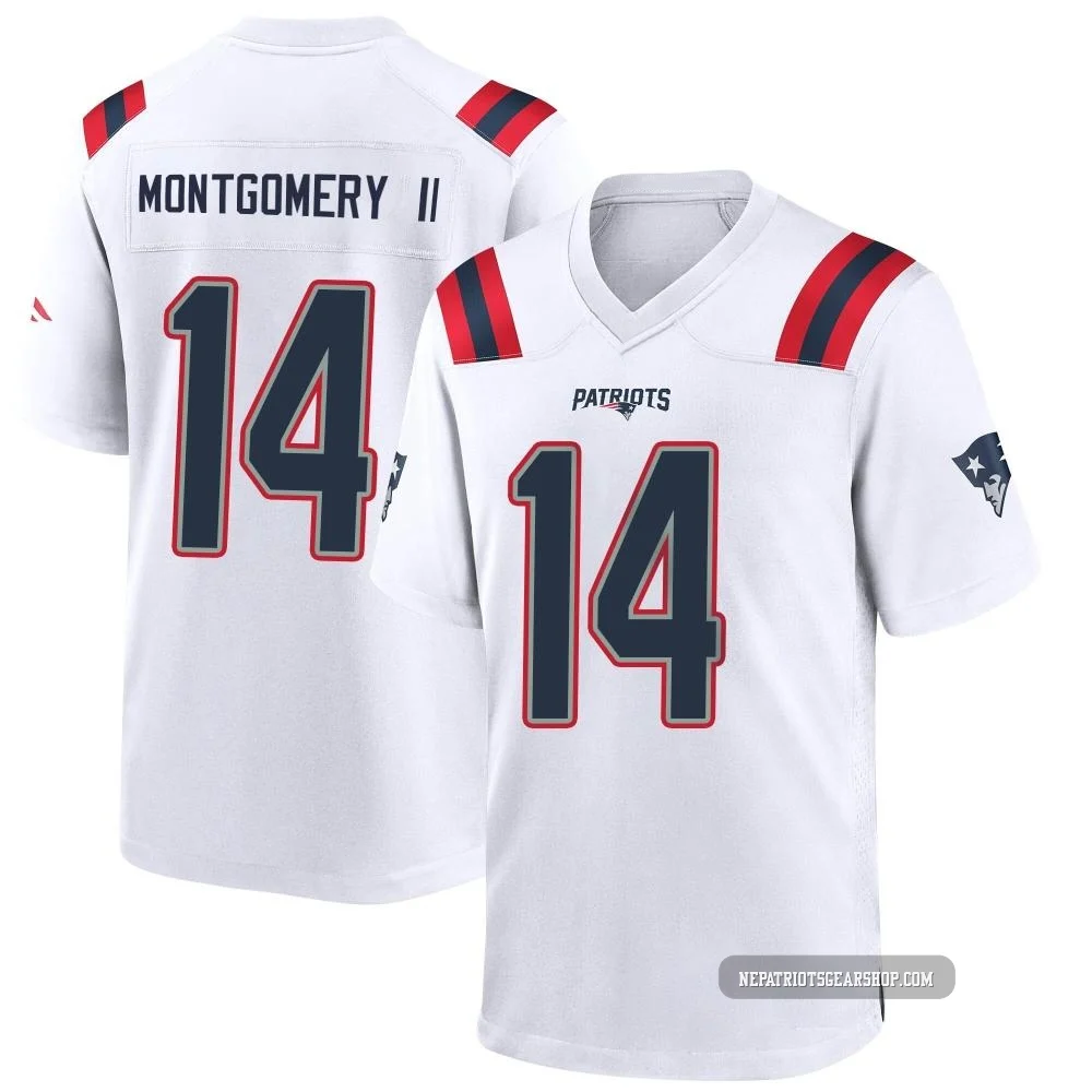 Ty Montgomery II ＃14 New England Patriots Game Jersey - Men's White