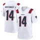 Ty Montgomery II ＃14 New England Patriots Game Jersey - Men's White