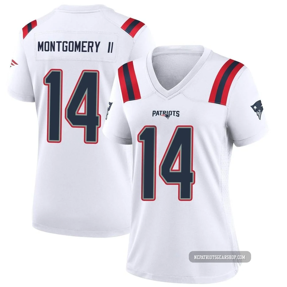Ty Montgomery II ＃14 New England Patriots Game Jersey - Women's White