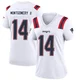 Ty Montgomery II ＃14 New England Patriots Game Jersey - Women's White