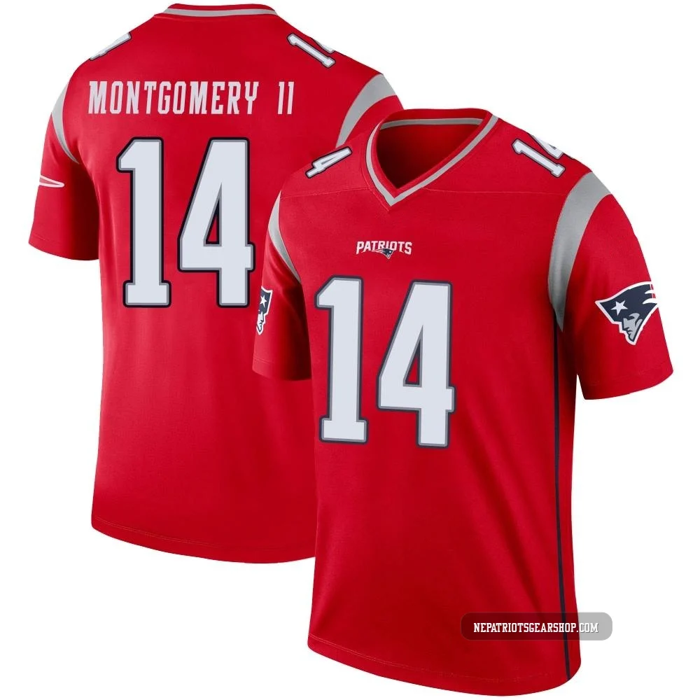Ty Montgomery II ＃14 New England Patriots Legend Inverted Jersey - Men's Red