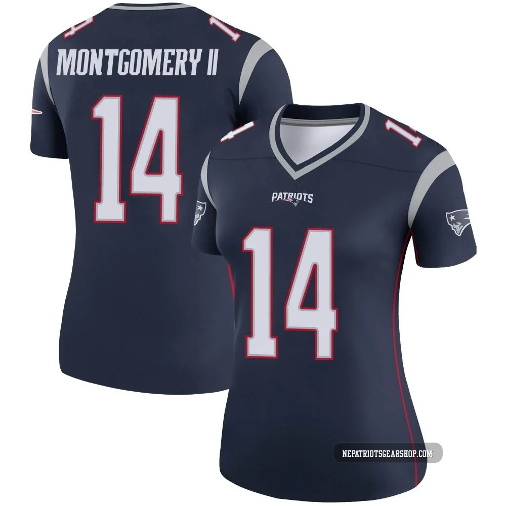 Ty Montgomery II ＃14 New England Patriots Legend Jersey - Women's Navy