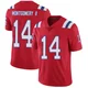 Ty Montgomery II ＃14 New England Patriots Limited Vapor Untouchable Alternate Jersey - Men's Red
