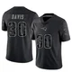 Tyler Davis ＃30 New England Patriots Limited Reflective Jersey - Youth Black