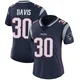 Tyler Davis ＃30 New England Patriots Limited Team Color Vapor Untouchable Jersey - Women's Navy