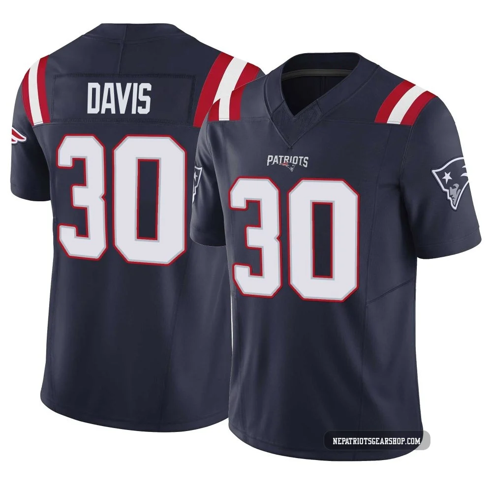Tyler Davis ＃30 New England Patriots Limited Vapor F.U.S.E. Jersey - Men's Navy